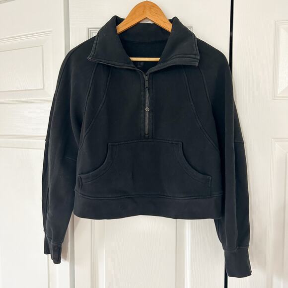 Lululemon Scuba Oversized Funnel Neck Half Zip  Black XS/S Pullover - Picture 3 of 6